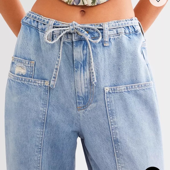 Free People CRVY Outlaw Wide Leg Jean - Picture 6 of 10